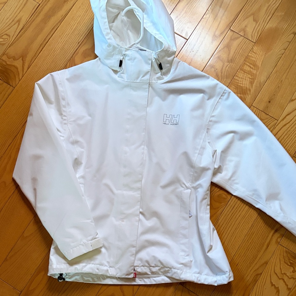 Helly Hansen Classic White Hooded Jacket XS